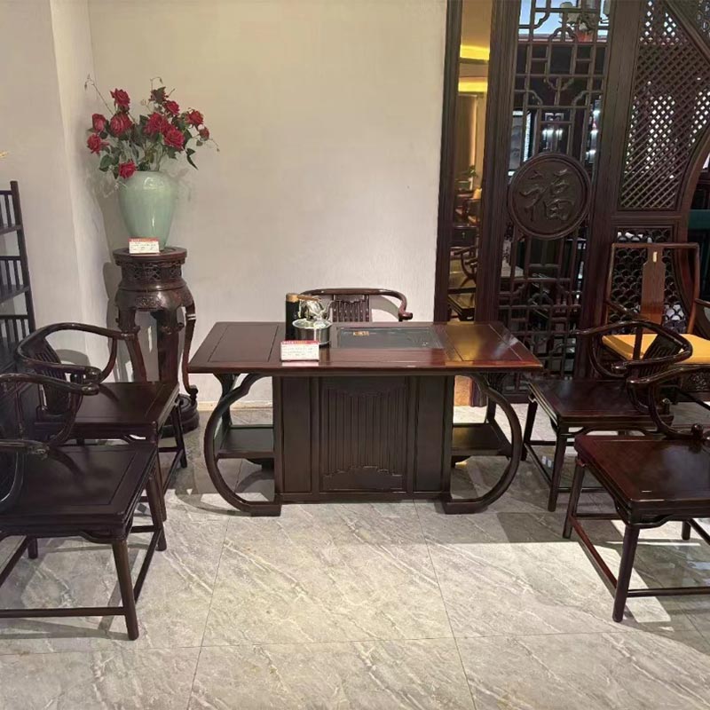میز چای کلاسیک چوب رز به سبک چینی